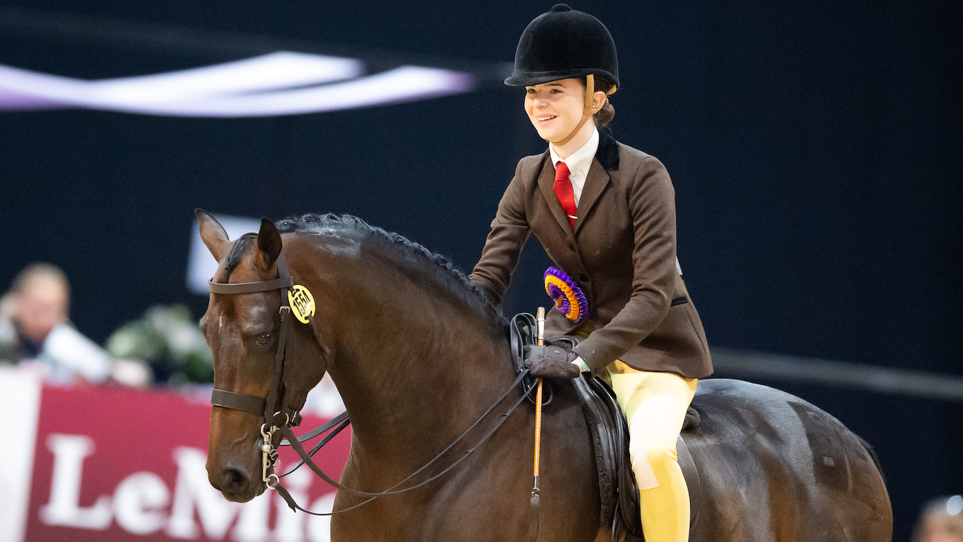 Training plaited ponies for the show ring: Abbie Farmer and Stretcholt Roulette pictured.