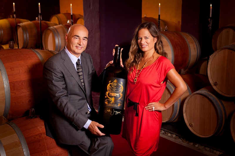 Jade Jagger and Bruno Borie