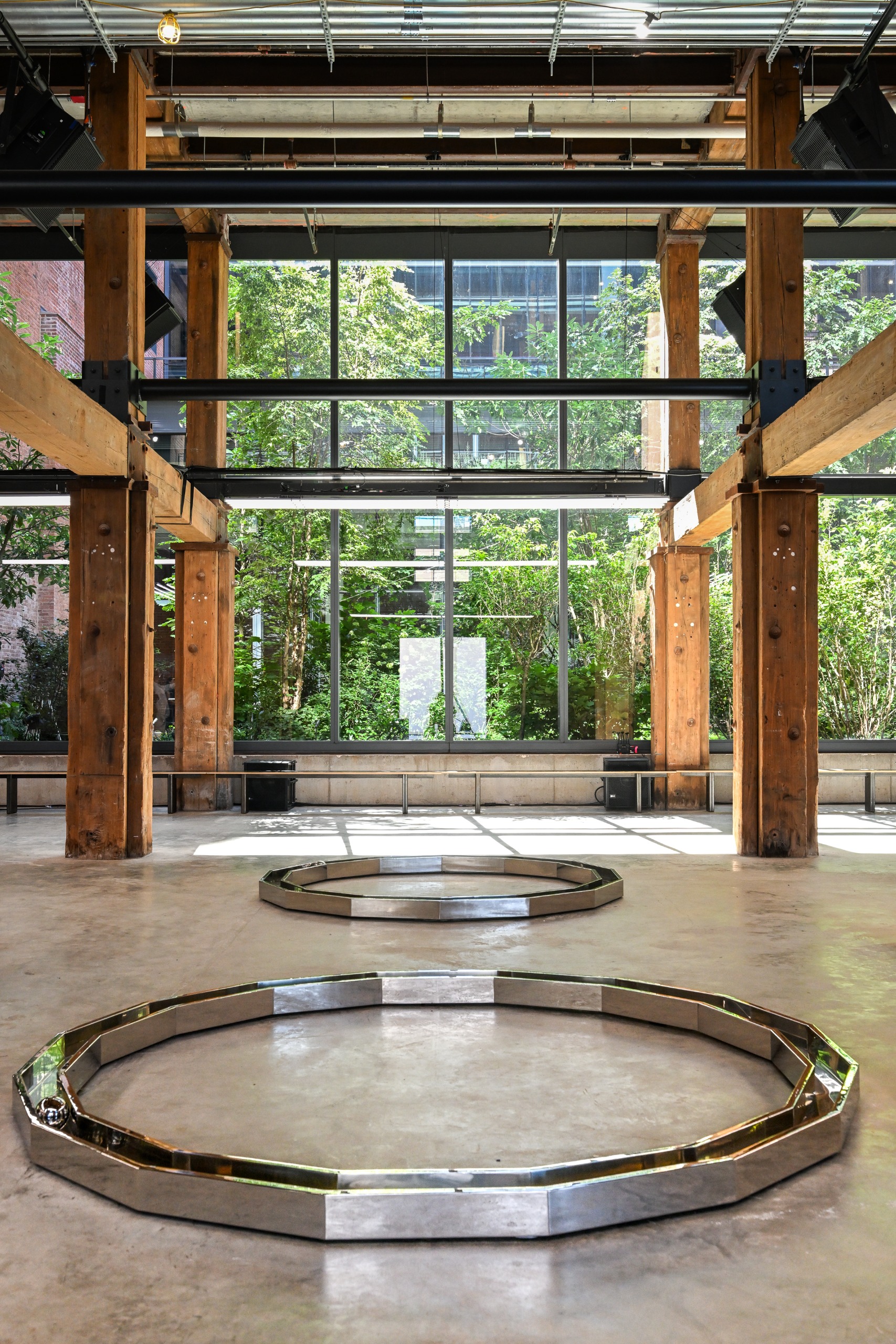 Walter De Maria works in showspace Calvin Klein