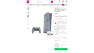 PS5 listing at Very