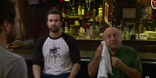 The Gang Gets Quarantined Bald Danny Devito, Rob McElhenny, and Charlie Day as Frank, Charlie, Mac