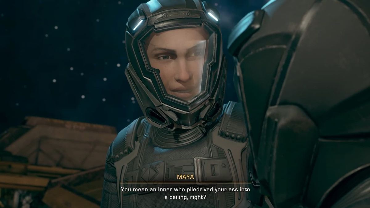 Screenshot from The Expanse: A Telltale Series video game.