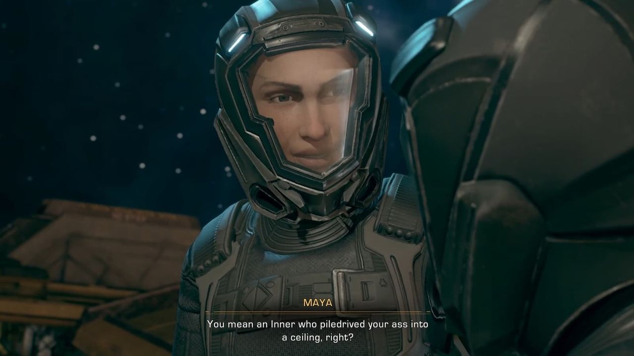 Screenshot from The Expanse: A Telltale Series video game.