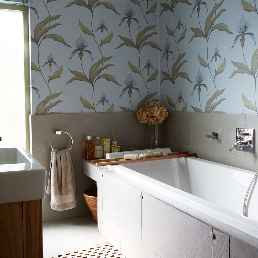 Bathroom wallpaper ideas to add colour and style to a space | Ideal Home