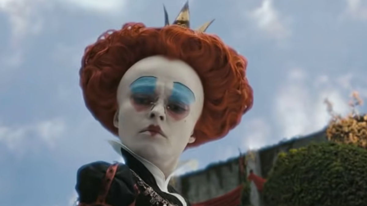 Helena Bonham Carter in Alice in Wonderland.