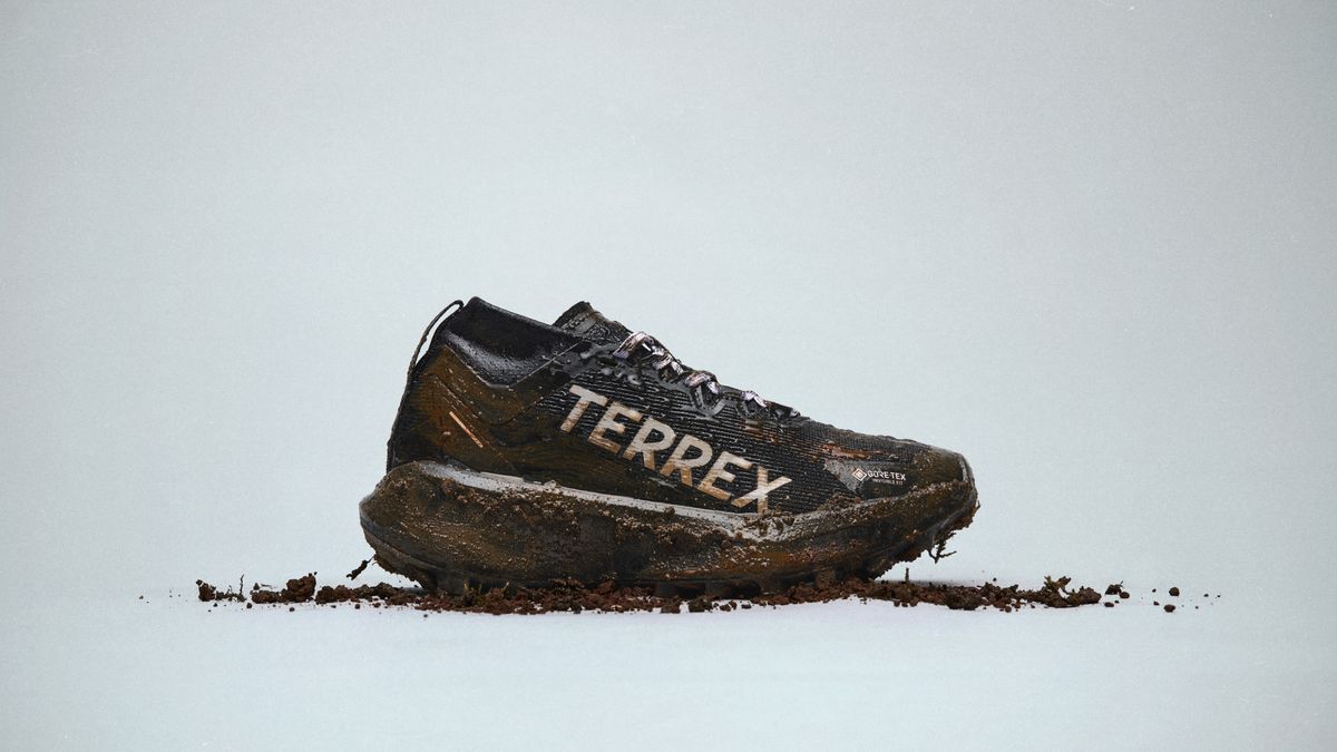 Adidas Agravic Gore-Tex covered in mud