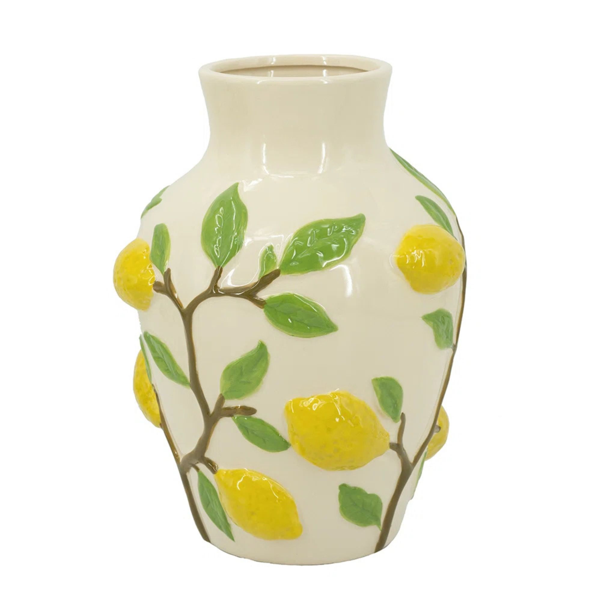 Lemon vase by Winston Porter at Wayfair