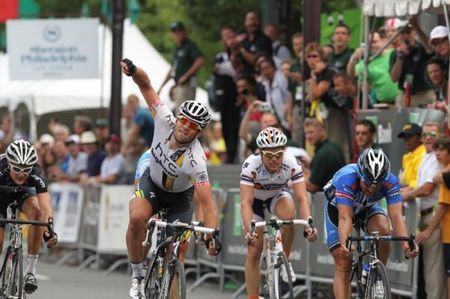 Alex Rasmussen (HTC-Highroad) continued his team's winning streak in Philadelphia.