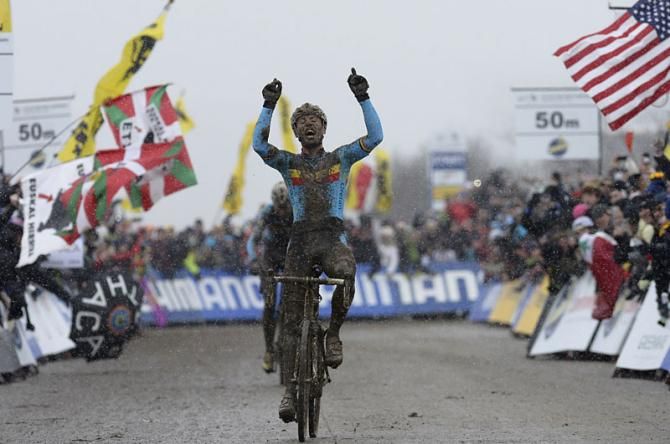 A very happy Sven Nys (Belgium)