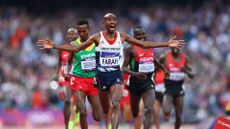 Mo Farah at the London Olympics in 2012