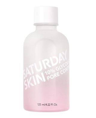 Saturday Skin Pore Clarifying Toner 10% Glycolic Acid & aha Deep Cleansing Astringent Facial Toner, hypoallergenic Skin-Purifying Face Toner untuk Membersihkan, Meremajakan dan Menjernihkan Kulit, Non-Comedogenic