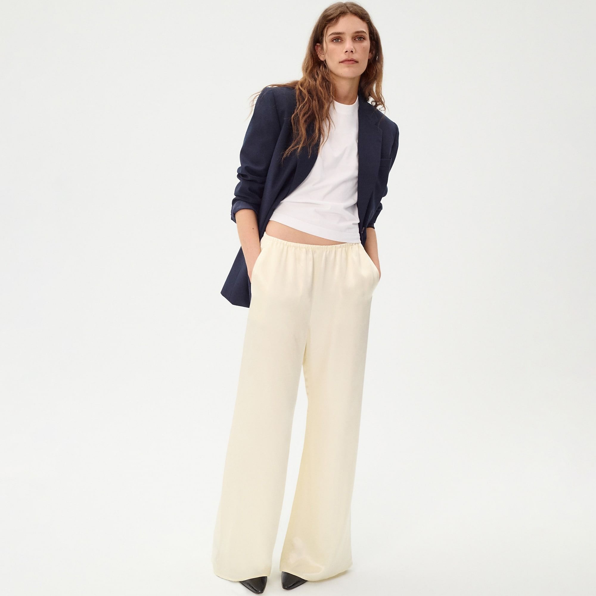 jcrew, Cosmo Pant in Luster Charmeuse