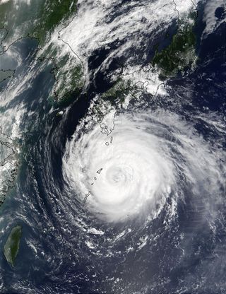 Typhoon Rusa, one of the strongest to hit the Korean Peninsula in recorded history, made landfall at Goheung in South Korea.