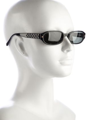 Interlocking Cc Logo Square Sunglasses