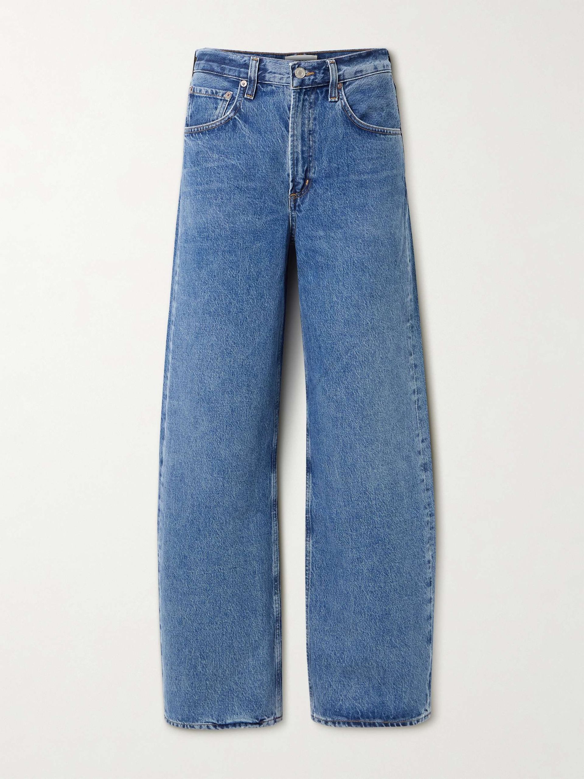 Low Curve Mid-Rise Wide-Leg Jeans