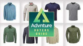 Collage of the best hiking shirts