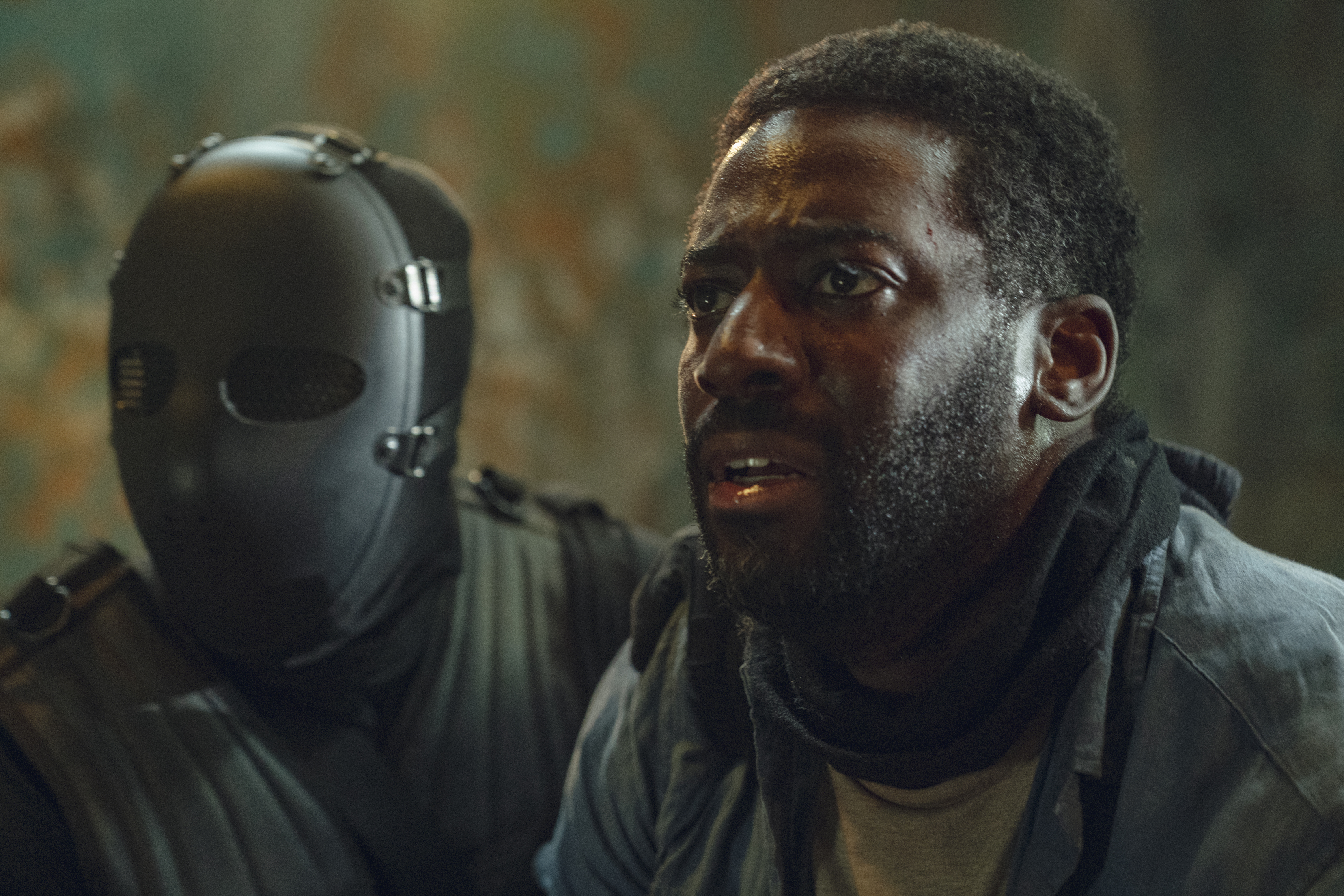ashley thomas as dr. alex as he's being kidnapped in hostage