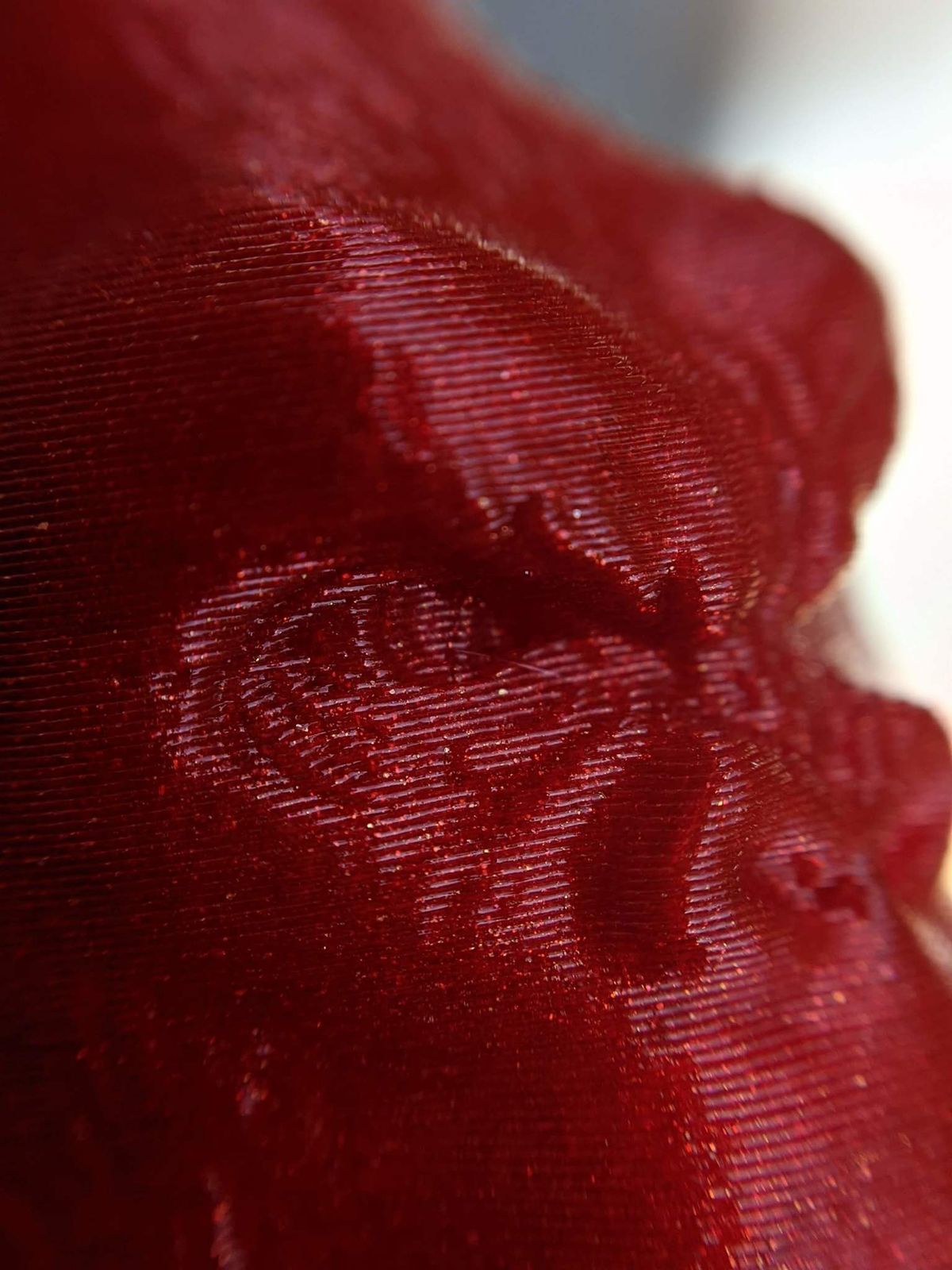 Close up layer lines