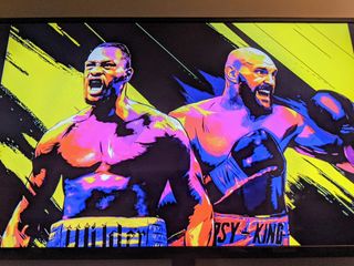 Wilder Fury Ppv Banner On Tv