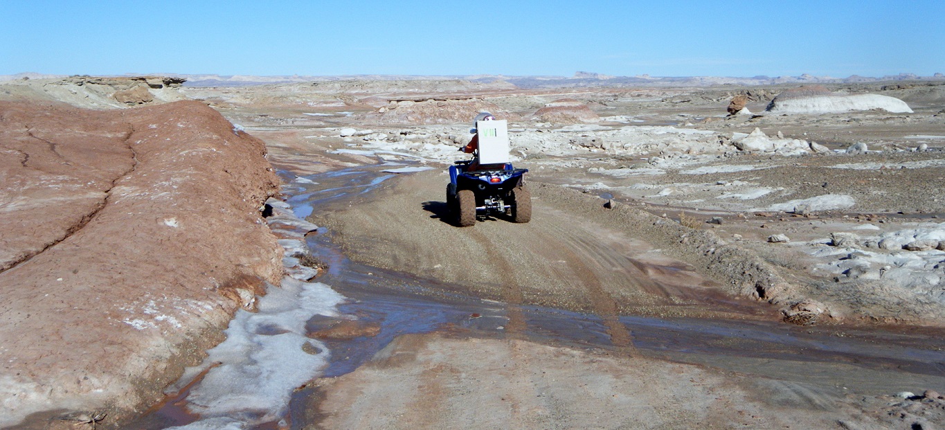 Journalist Howell Rides ATV