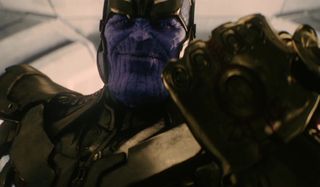 Thanos wearing Infinity Gauntlet