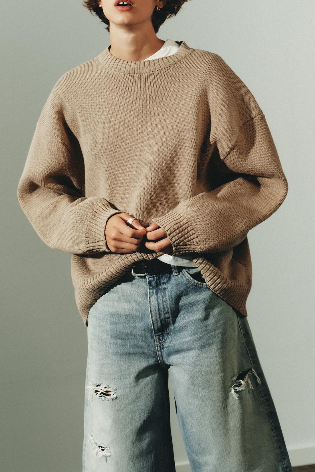 Zara, Oversized Knit Sweater