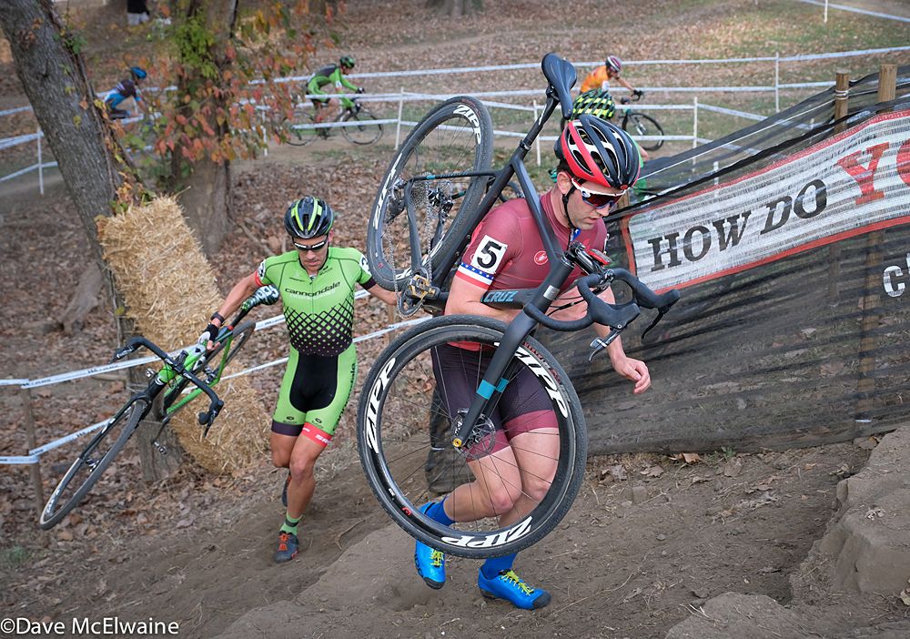 Tobin Ortenblad (Santa Cruz) leading the race during the opening laps, with Curtis White chasing