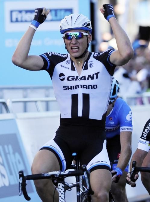 Marcel Kittel (Giant Shimano) powers to the win on stage 1 of the Tour of Britain