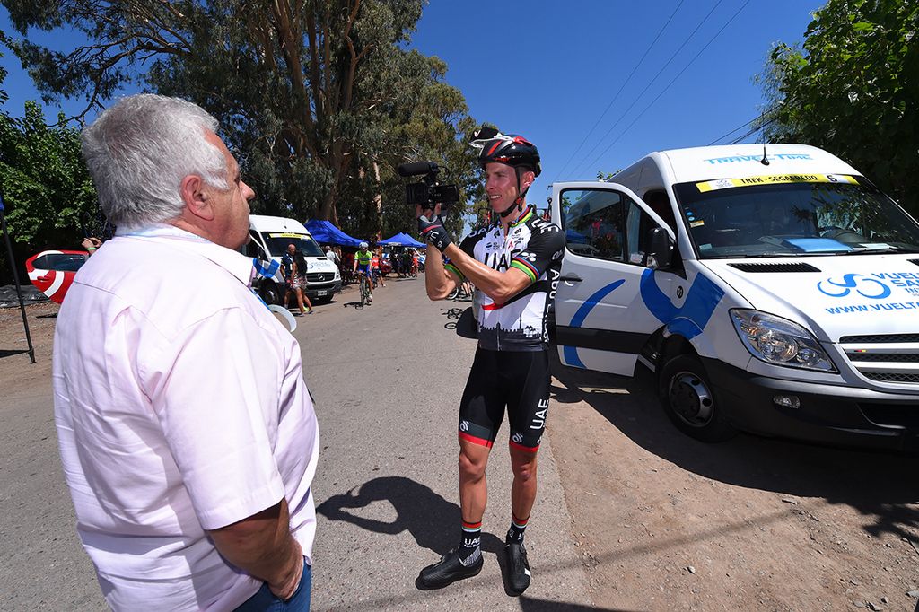 Rui Costa having some fun pre-stage