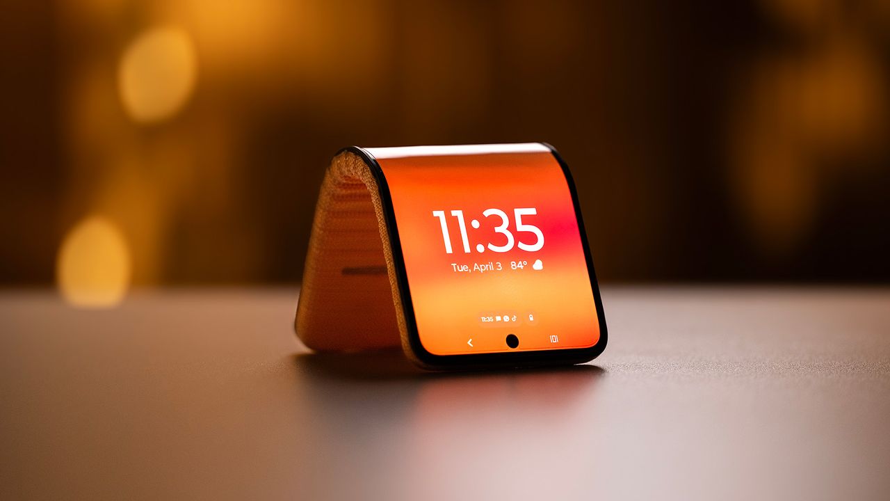 The Motorola Active Display bendable phone concept