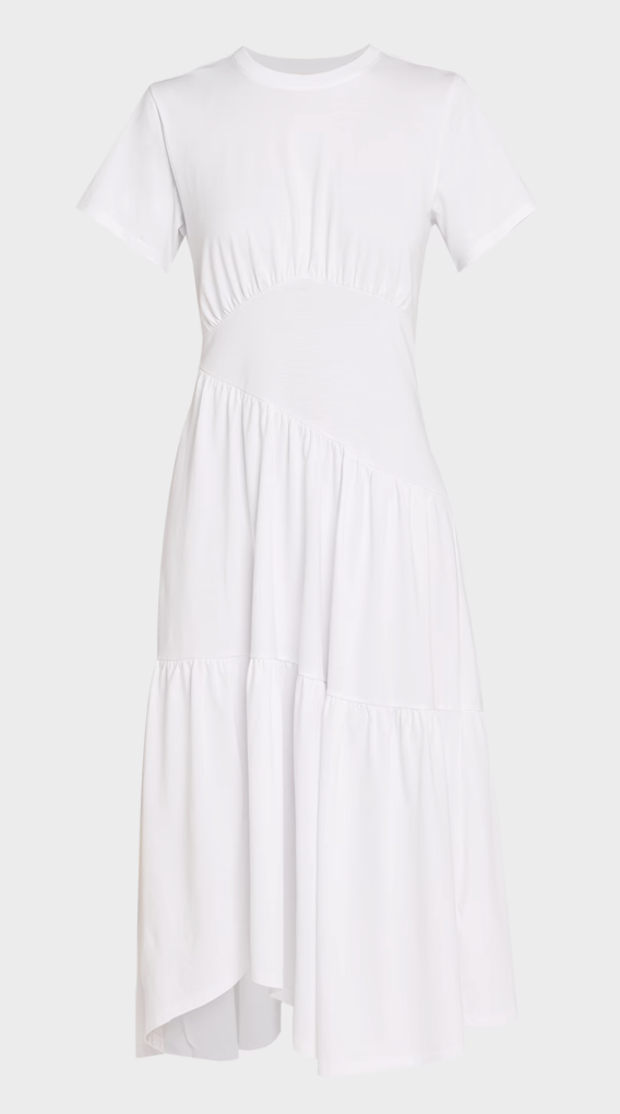 Frame, Short-Sleeve Gathered Maxi Dress
