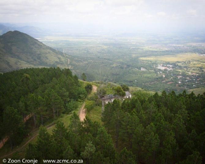 View from the top of the climb on the second lap