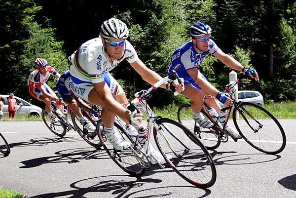 Tom Boonen (Quickstep) second on today's stage.