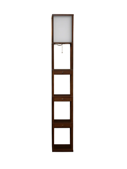 Maxwell 3-Drawer Shelf Floor Lamp 