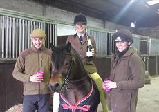 Chloe Chubb celebrating at the BSPS Hertiage Championships