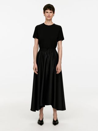 Midi Satin Skirt