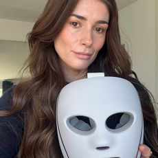 Eleanor testing the Shark LED masks