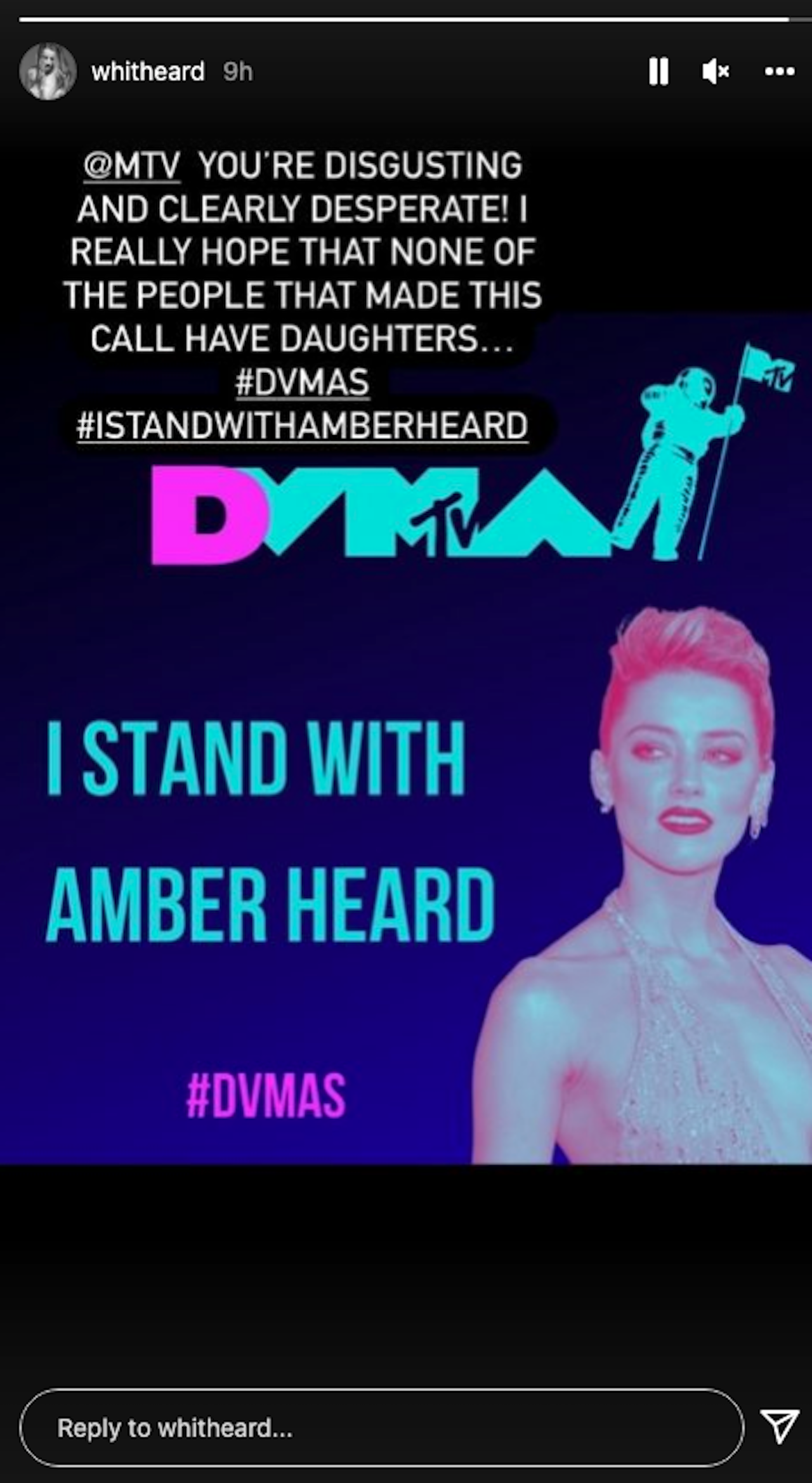 Whit Heard calling out the VMAs August 28, 2022 for Johnny Depp cameo at MTV Awards