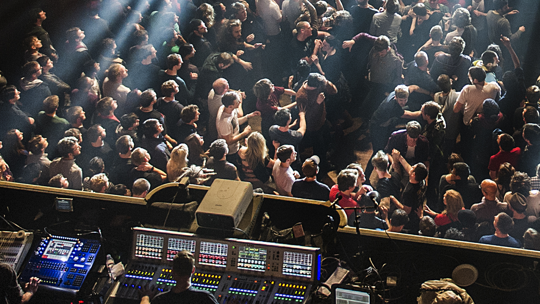 Live audience at a prog gig