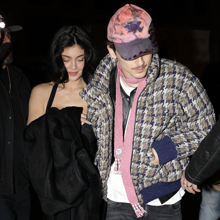 Timoth&eacute;e Chalamet and Kylie Jenner stroll hand in hand into the Hotel Royal Monceau after an elegant dinner at Cyril Lignac&rsquo;s renowned restaurant in Paris.
