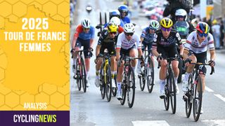 GUERET, FRANCE - JULY 30: (L-R) Demi Vollering of Netherlands and Team FDJ - SUEZ and Kimberley Le Court Pienaar of Mauritius and Team AG Insurance - Soudal compete during the 4th Tour de France Femmes 2025, Stage 5 a 165.8km stage from Chasseneuil-du-Poitou (Futuroscope) to Gueret / #UCIWWT / on July 30, 2025 in Gueret, France. (Photo by Tim de Waele/Getty Images)