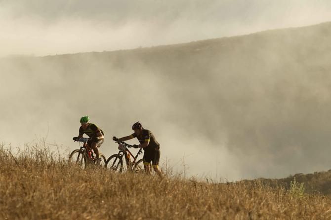 Another hill climb during the Prologue