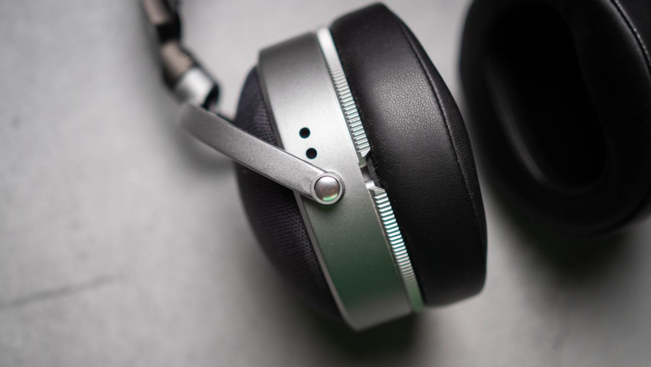 Audeze LCD-S20 planar headset against a grey craft sheet highlighting the product design