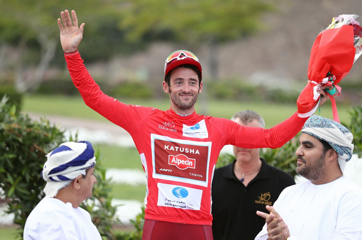 New race leader, Nathan Haas (Katusha-Alpecin)