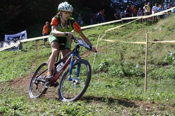 Women's runner-up Andrea Kir&scaron;ic (BK MTB Istra - Pazin)