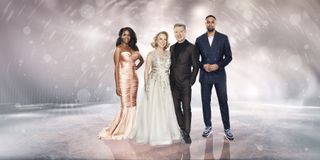 Torvill and Dean with 'Dancing On Ice' fellow judges Oti Mabuse and Ashley Banjo.