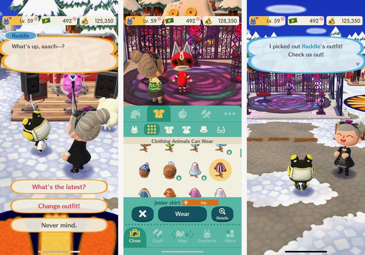 Animal Crossing Pocket Camp How to change an animal's clothing iMore
