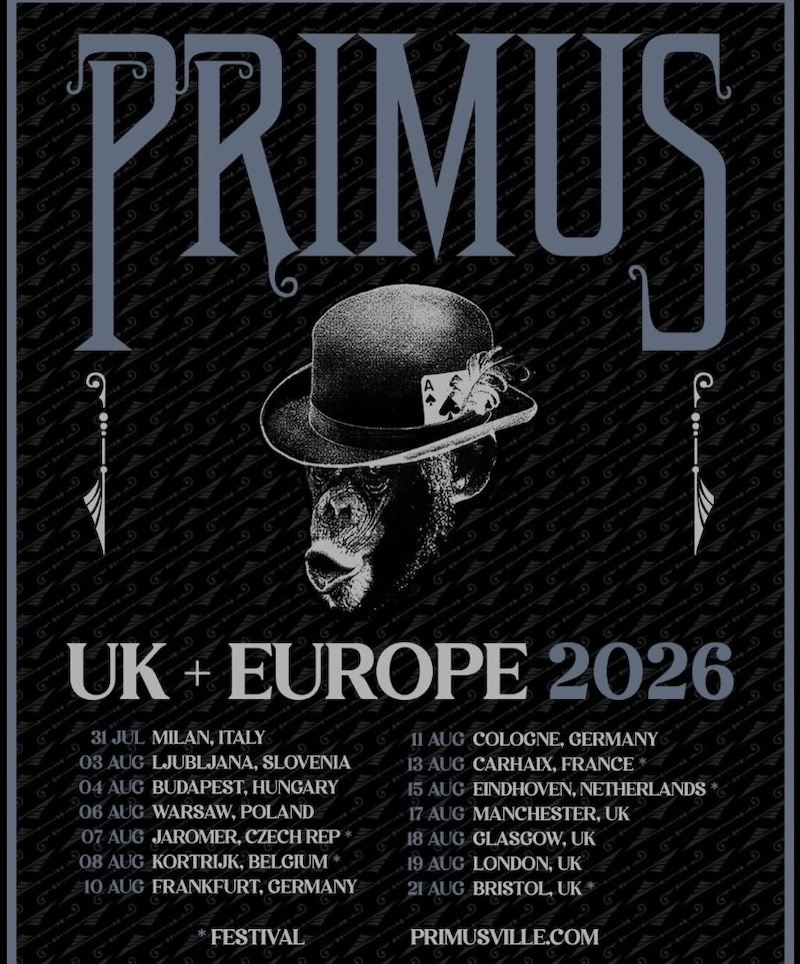 Primus UK and Europe 2026 poster
