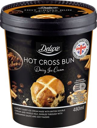 Lidl Hot Cross Bun Ice Cream