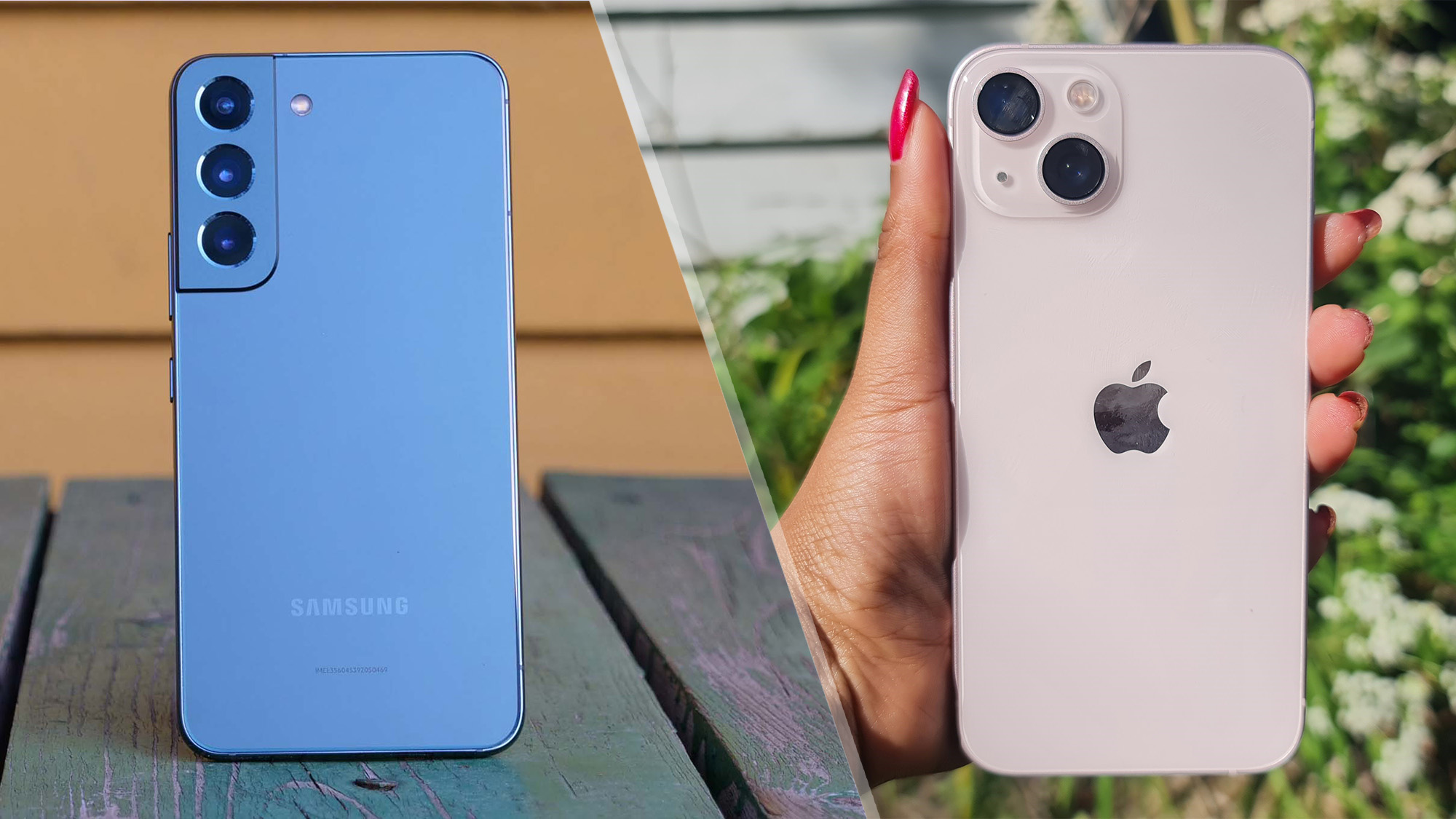 Apple's green iPhone 13 and 13 Pro versus Samsung's green Galaxy S22 - The  Verge